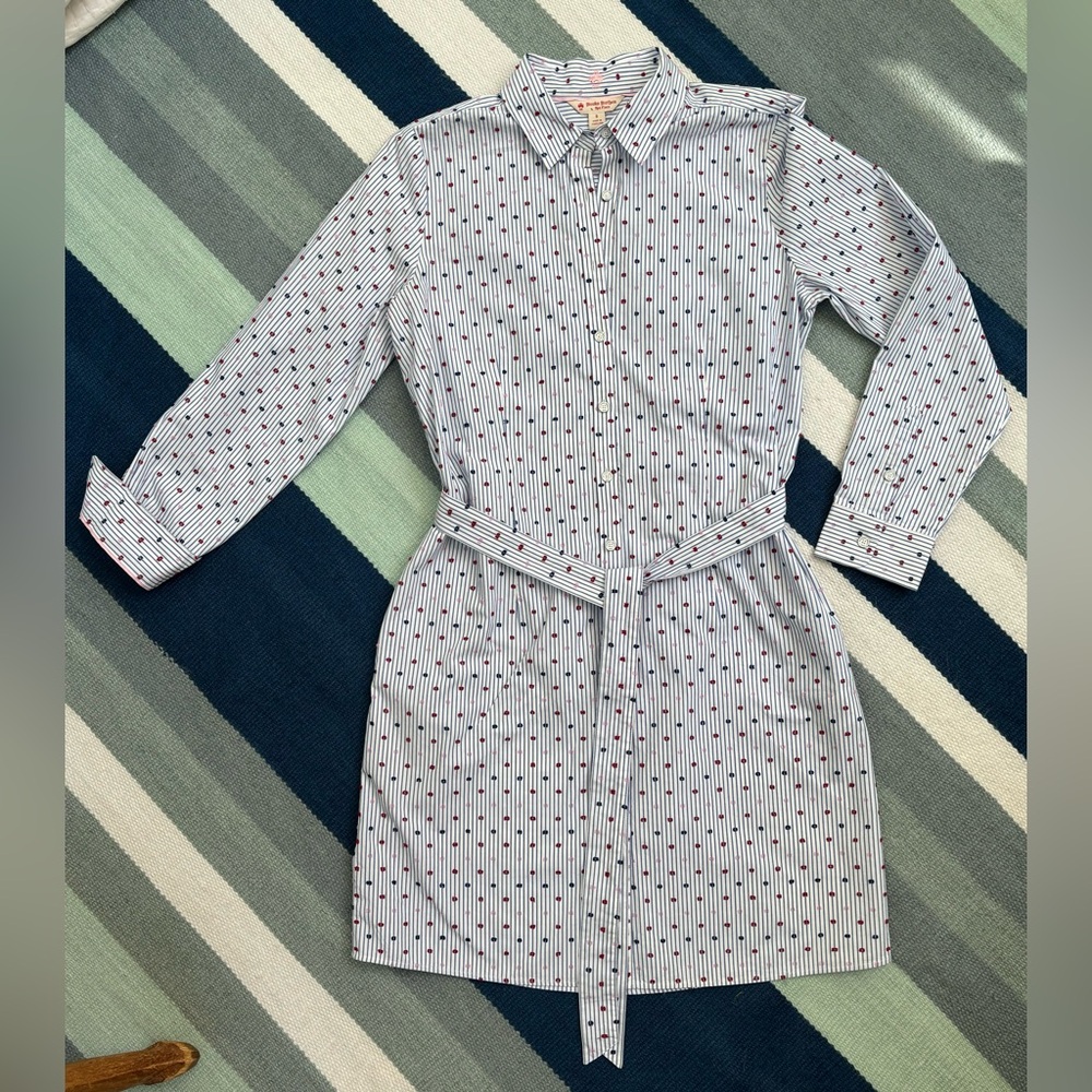Brooks Brothers Striped Shirtdress